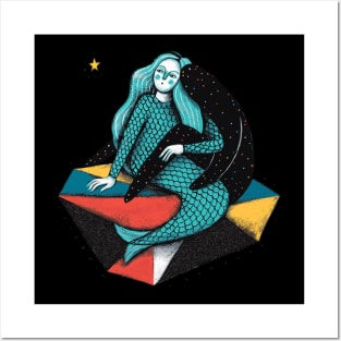 beautiful mermaids Posters and Art